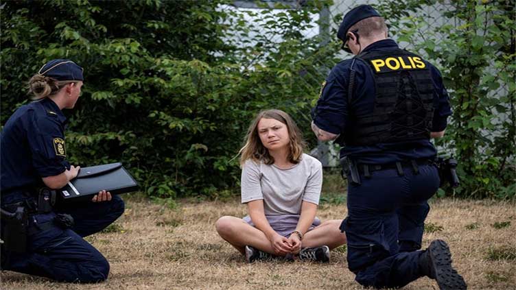 Greta Thunberg charged with disobeying police order at climate protest