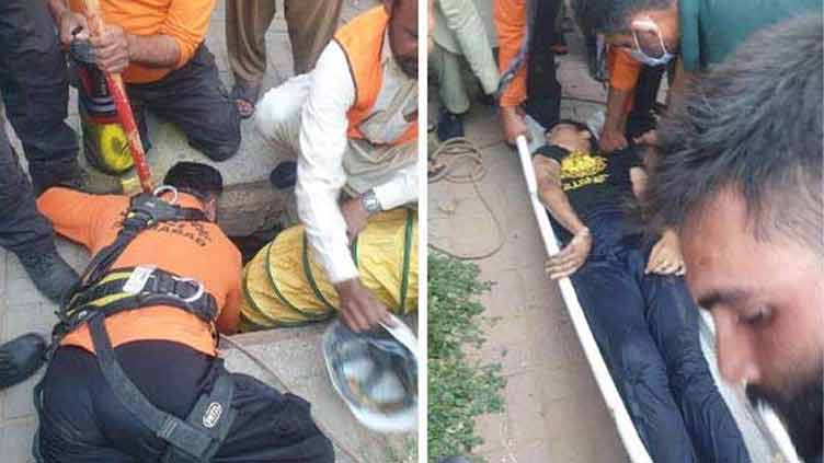 Man, son die after falling into manhole in Islamabad 