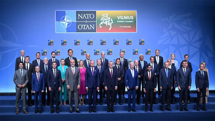 NATO welcomes Ukraine's membership but stops short of invitation