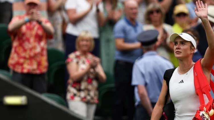Ukraine's Svitolina admits weight of pressure after Wimbledon exit