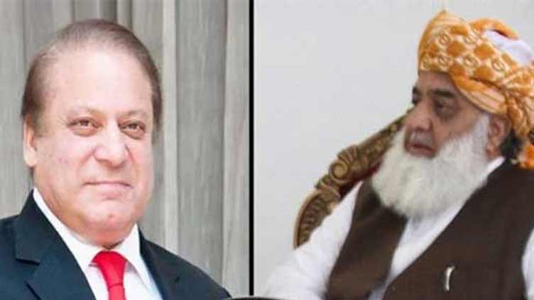 Nawaz takes Fazl into confidence over meeting with Zardari