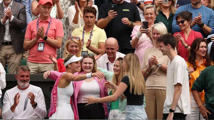 Husband's tears of joy cap Vondrousova's 'impossible' Wimbledon fairytale