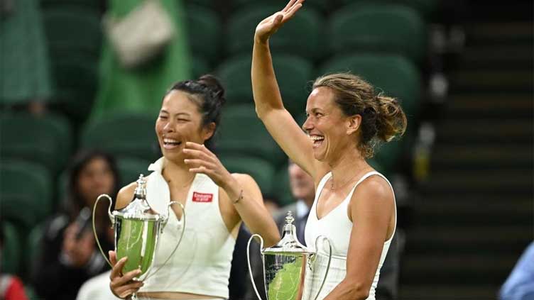 Strycova wins doubles title with Hsieh on her farewell at Wimbledon