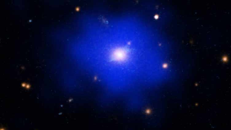 Unexpectedly calm and remote galaxy cluster discovered