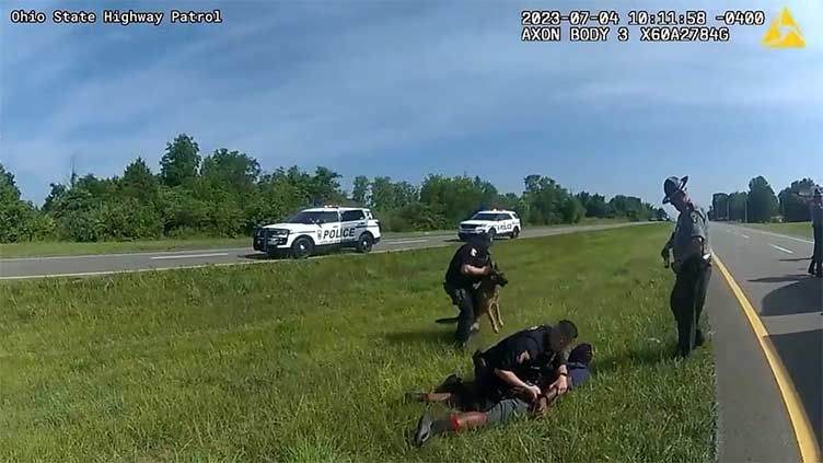 Black man attacked by Ohio police dog during traffic stop