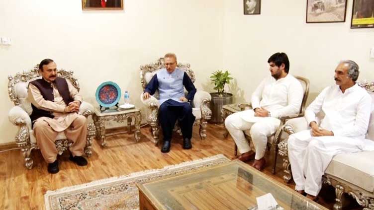 President Alvi condoles with Tariq Fazal over son's demise