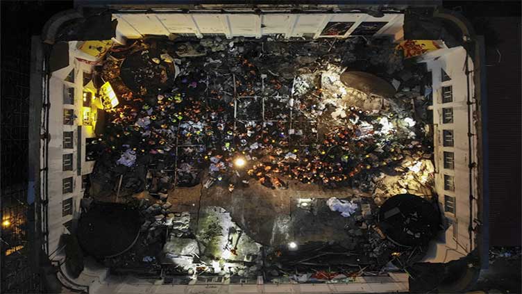 Victims in deadly collapse of China middle school gym roof largely members of girl's volleyball team