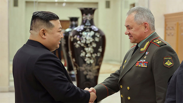 Kim Jong Un meets Russian Defence Minister Sergei Shoigu in Pyongyang