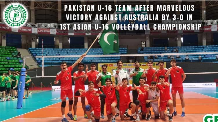 Pakistan defeat Australia by 3-0 in 1st Asian U-16 Volleyball Championship