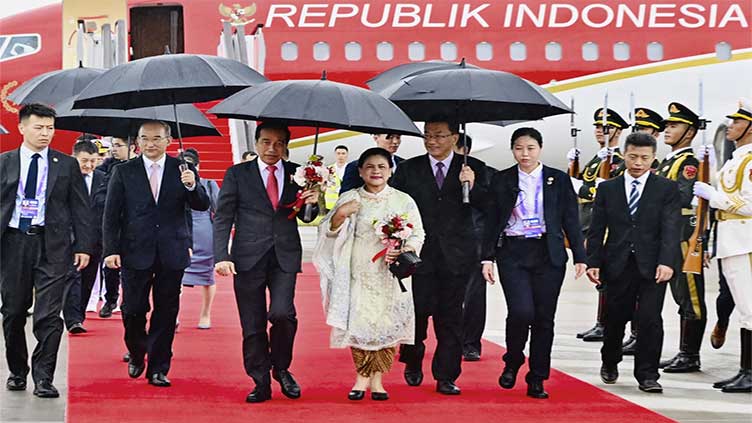 Indonesian President Widodo arrives in China and plans talks with Chinese leader Xi