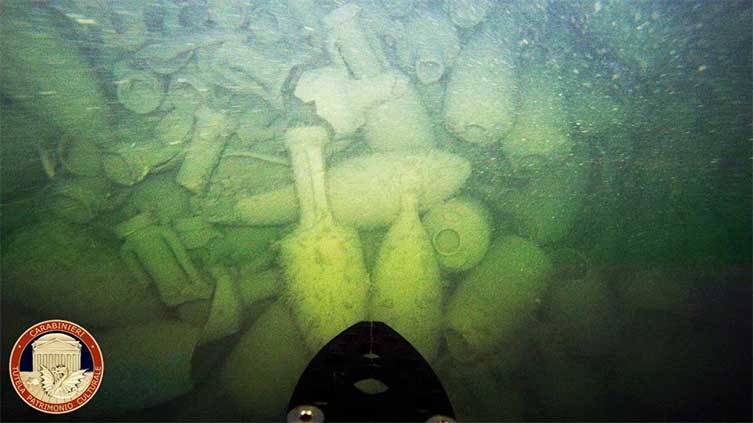 Wreckage of 2000 years old Roman cargo ship found off the coast near Italian capital