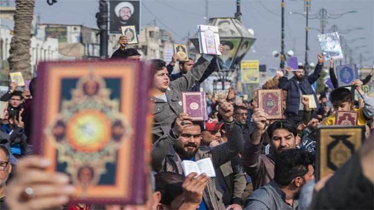 Another incident of Holy Quran desecration reported at protest outside Sweden parliament