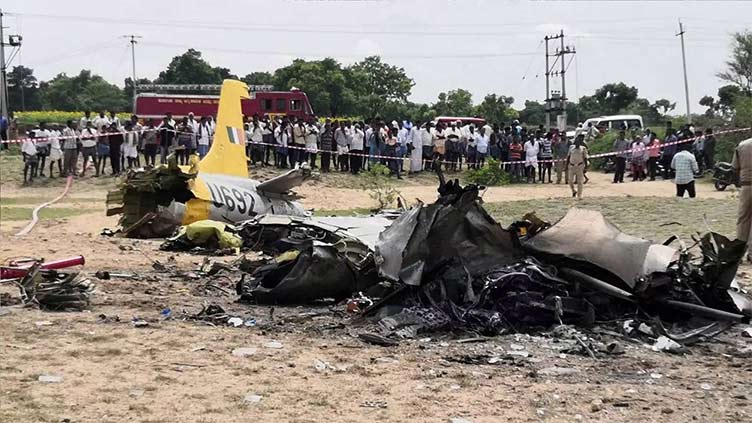 Indian Air Force trainer crashes in Karnataka