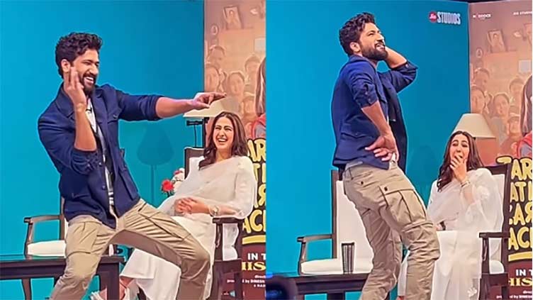Vicky Kaushal recreates dance video live on stage at event