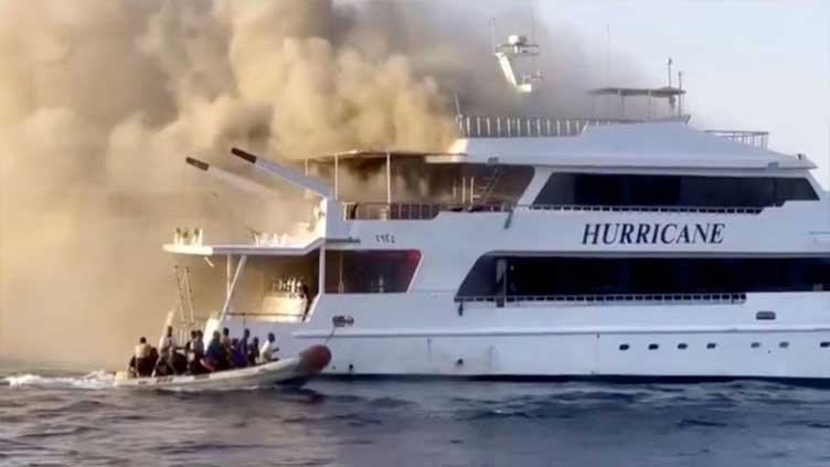 Three British tourists dead after boat fire in Egypt's Red Sea