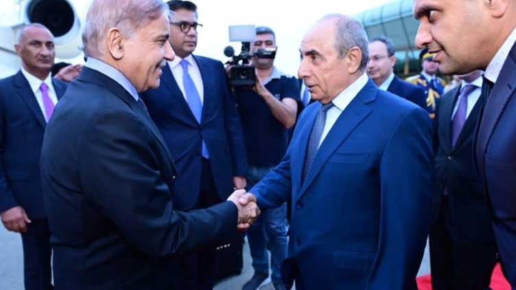 PM Shehbaz reaches Azerbaijan for two-day official visit