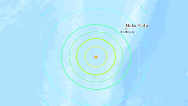 Earthquake of magnitude 7.2 strikes near Tonga