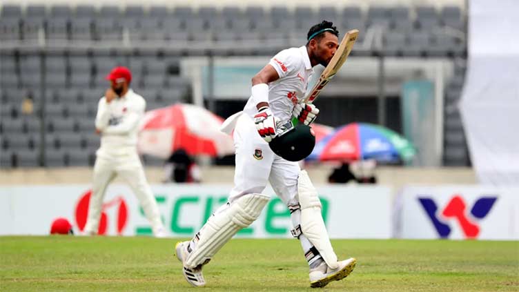 Shanto's twin century helps Bangladesh swell lead to 491 against Afghanistan