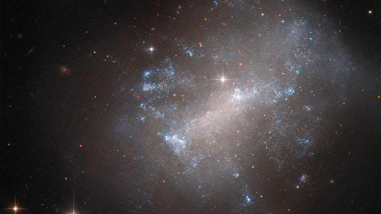 Hubble captures a billowing irregular galaxy