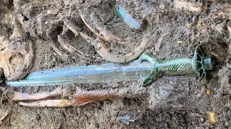German archeologists find Bronze Age sword so well-preserved it 'almost shines'