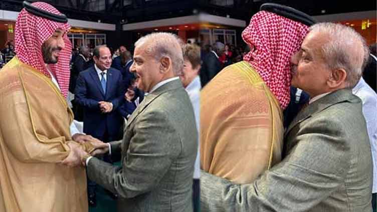 PM Shehbaz meets Mohammed bin Salman on sidelines of financial pact summit