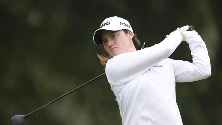 Leona Maguire makes late push to grab lead at Women's PGA