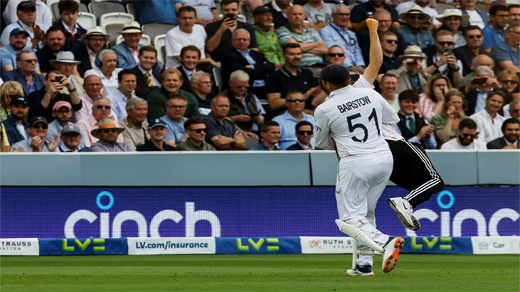 Tongue hails 'hero' Bairstow for saving Lord's pitch from protesters