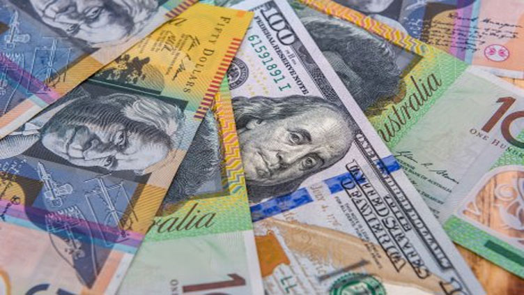 Forex-Dollar advances, Aussie slides as Australia economy slows