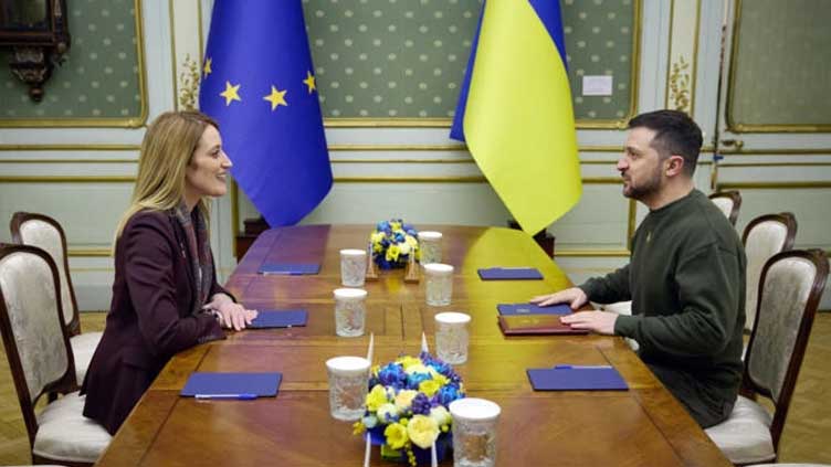  EU parliament chief urges Ukraine membership talks this year
