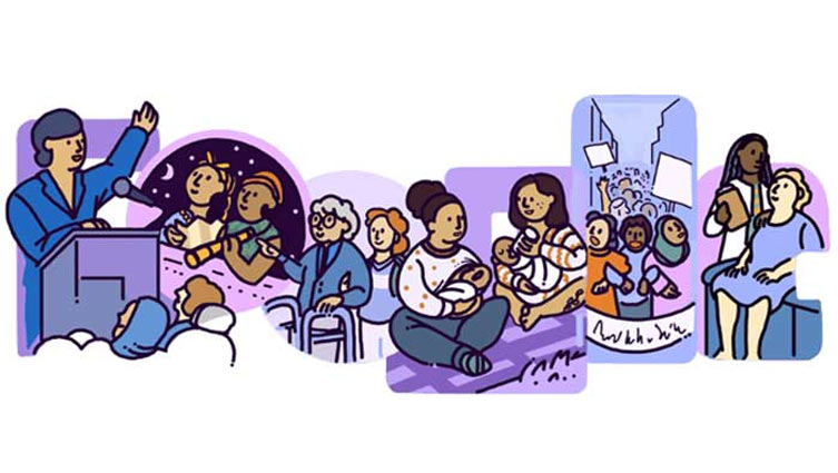 Google doodle rejoices International Women's Day 