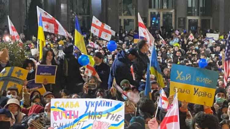 Georgia protesters decry brutal treatment by police