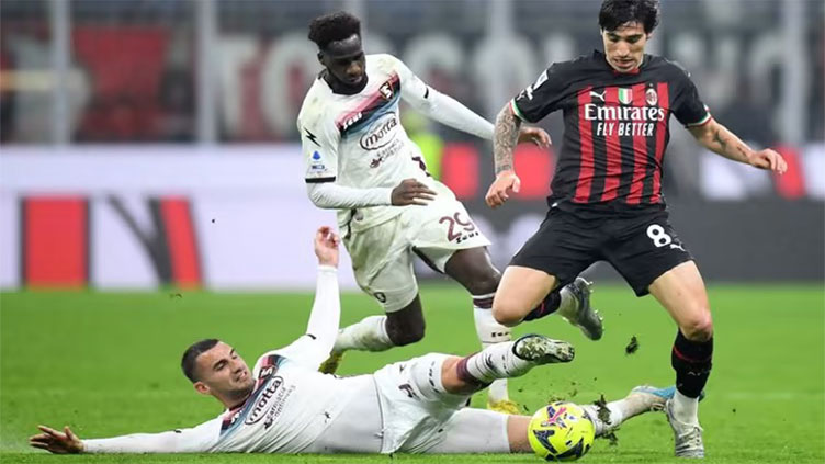 Milan fall to surprise 1-1 draw against Salernitana