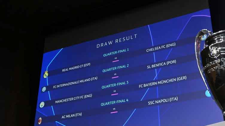 Real face Chelsea in Champions League quarters, Man City meet Bayern