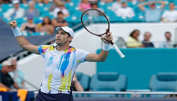 Lajovic upsets Murray in first round of Miami Open