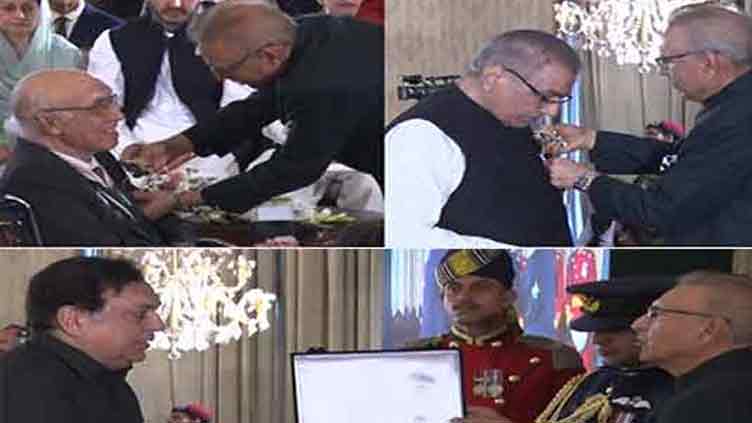 President Alvi confers awards on high achievers on momentous day