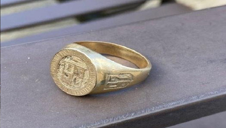 Ring lost on Virginia Tech's campus unearthed more than 25 years later