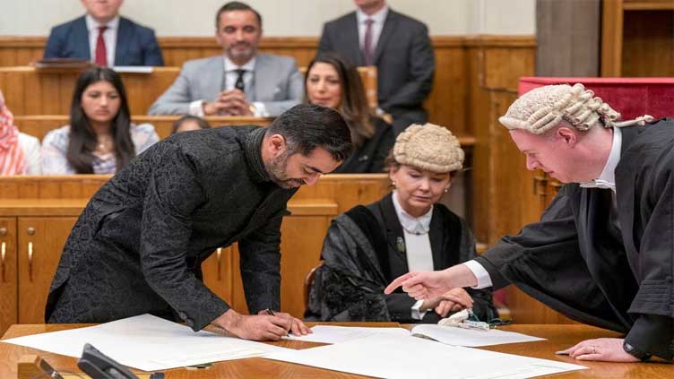 Pakistan-based Humza Yousaf sworn in as Scotland's leader