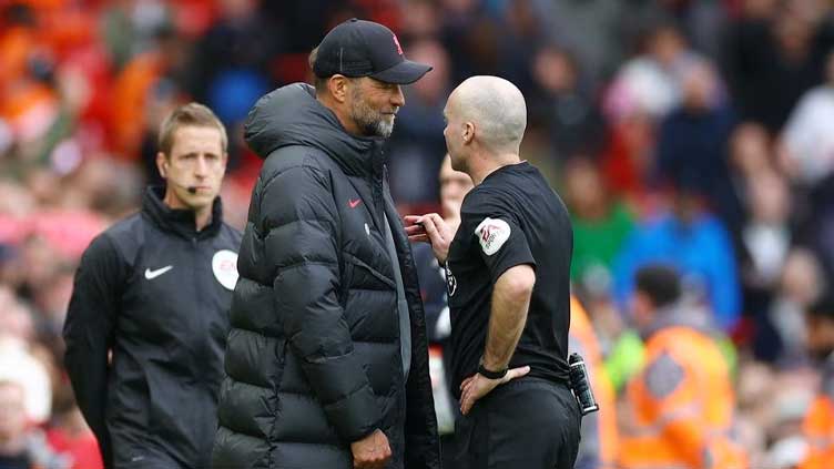 Klopp says referee Tierney has something 'against' Liverpool