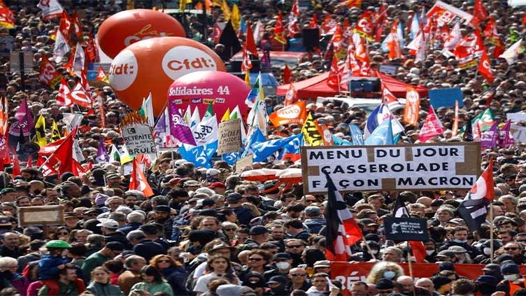 French unions plan June 6 protests against Macron and his pension law