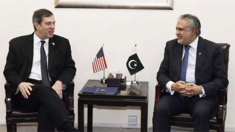 Dar discusses IMF programme, economic policies with US official