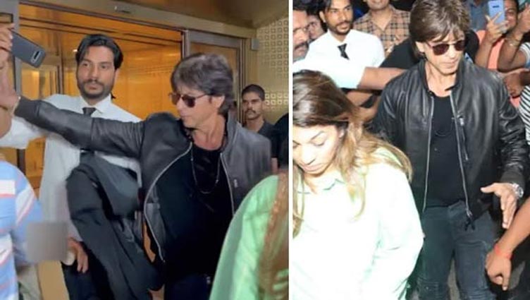 Shah Rukh Khan shook hand of fan taking selfie