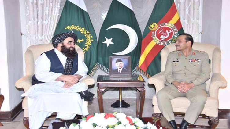 Afghan FM Muttaqi meets COAS Asim; acknowledges Pakistan's role in uplift, peace in Afghanistan