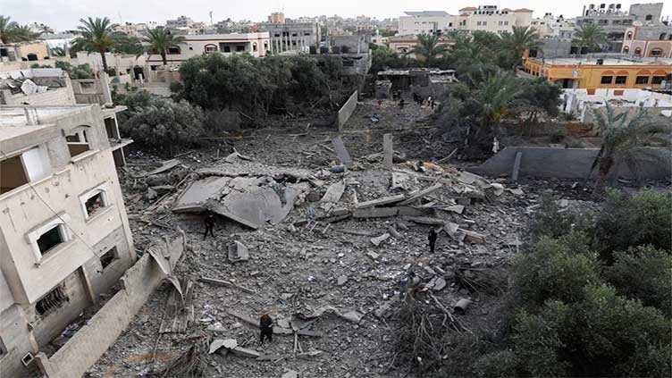 Gaza family flees as its home is destroyed a second time