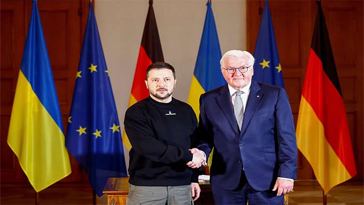 Ukraine's Zelenskiy thanks Germany for support in visit to Berlin