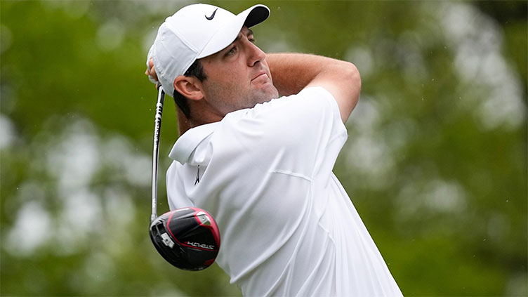 Scheffler, Hovland, Conners grab PGA Championship lead