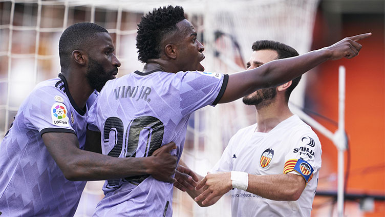 Valencia beat Real as Vinicius sent off after facing alleged racism