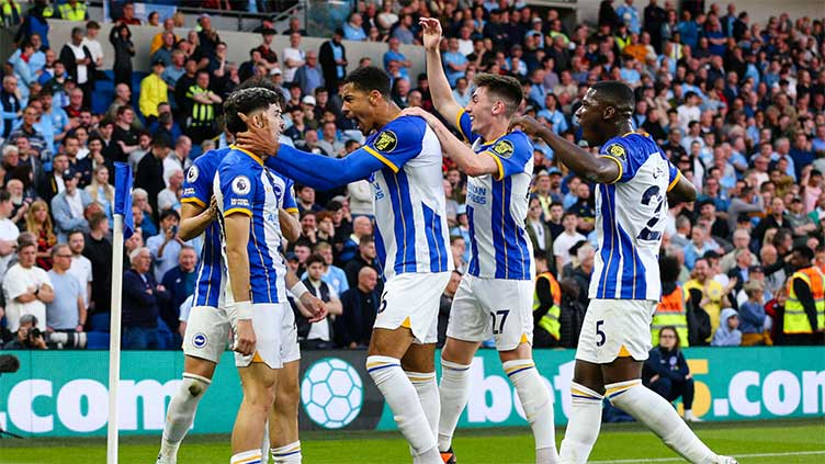 Brighton snap champions Man City's winning streak