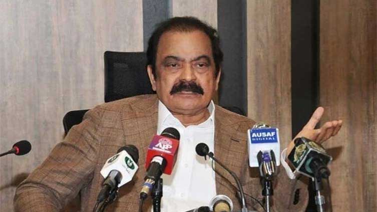 Rana Sanaullah accuses PTI of conspiring false flag operation to malign LEAs 