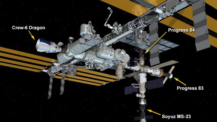 Ax-2 astronauts undock from station inside Dragon Freedom