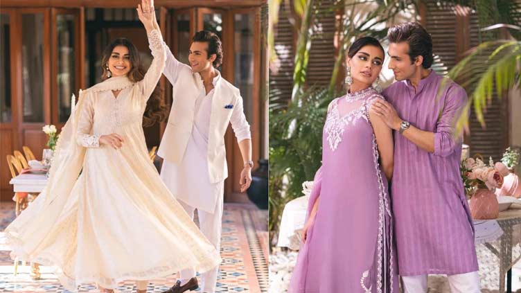 Sadaf and Shahroz's photoshoot for Eid campaign charms fans 